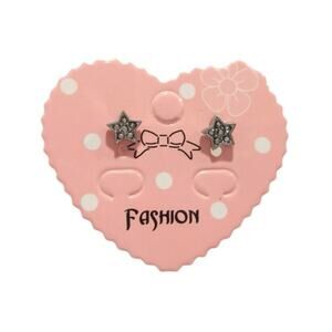 Star Stud Earrings Silver Tone Dainty Posts Women Girls Gift Jewelry Lot